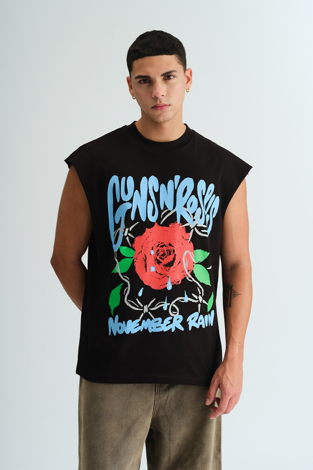 Rain & Roses Oversized Tank - BonkersCorner