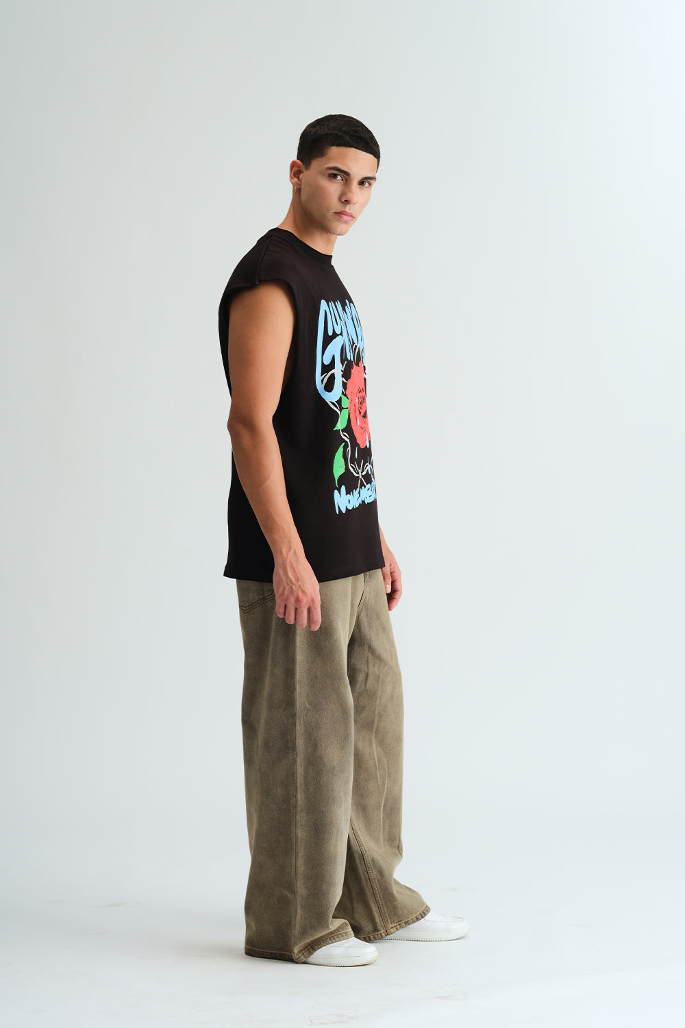 Rain & Roses Oversized Tank - BonkersCorner