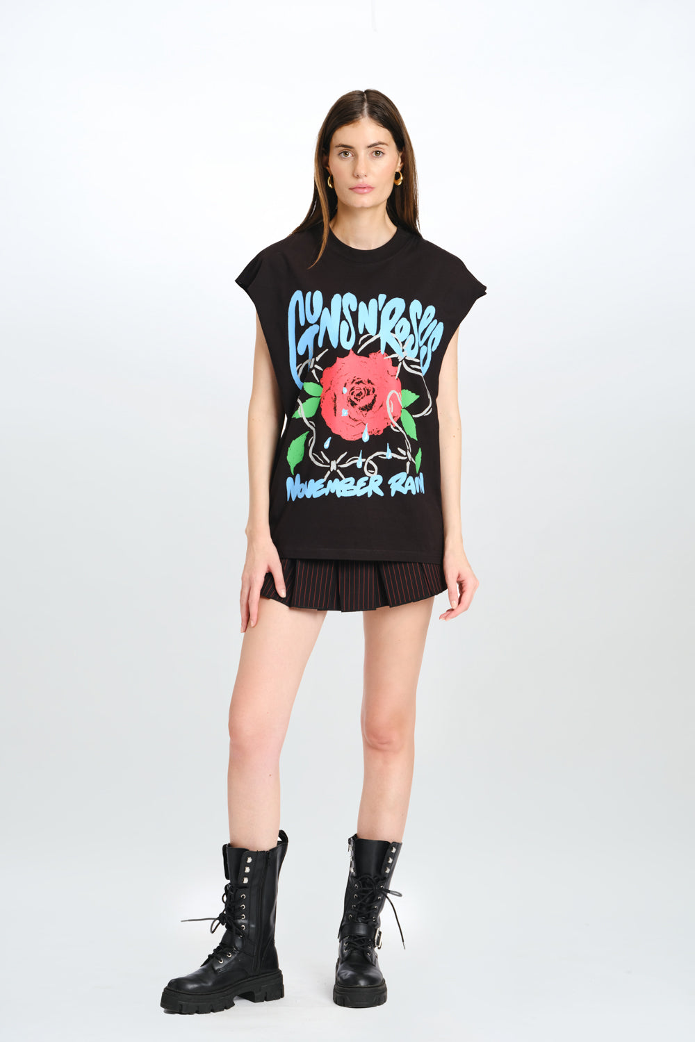Rain & Roses Oversized Tank - BonkersCorner
