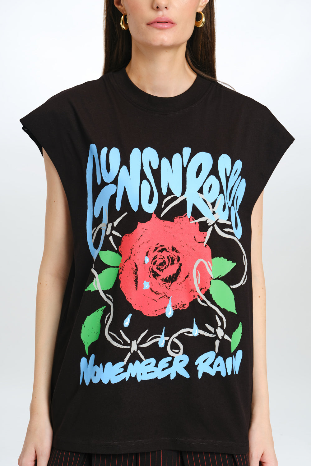 Rain & Roses Oversized Tank - BonkersCorner