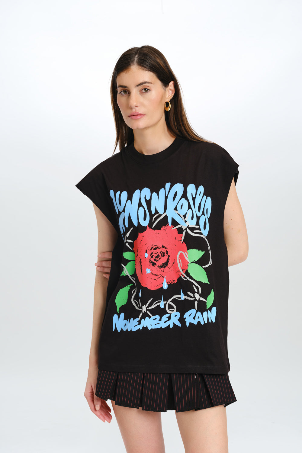 Rain & Roses Oversized Tank - BonkersCorner