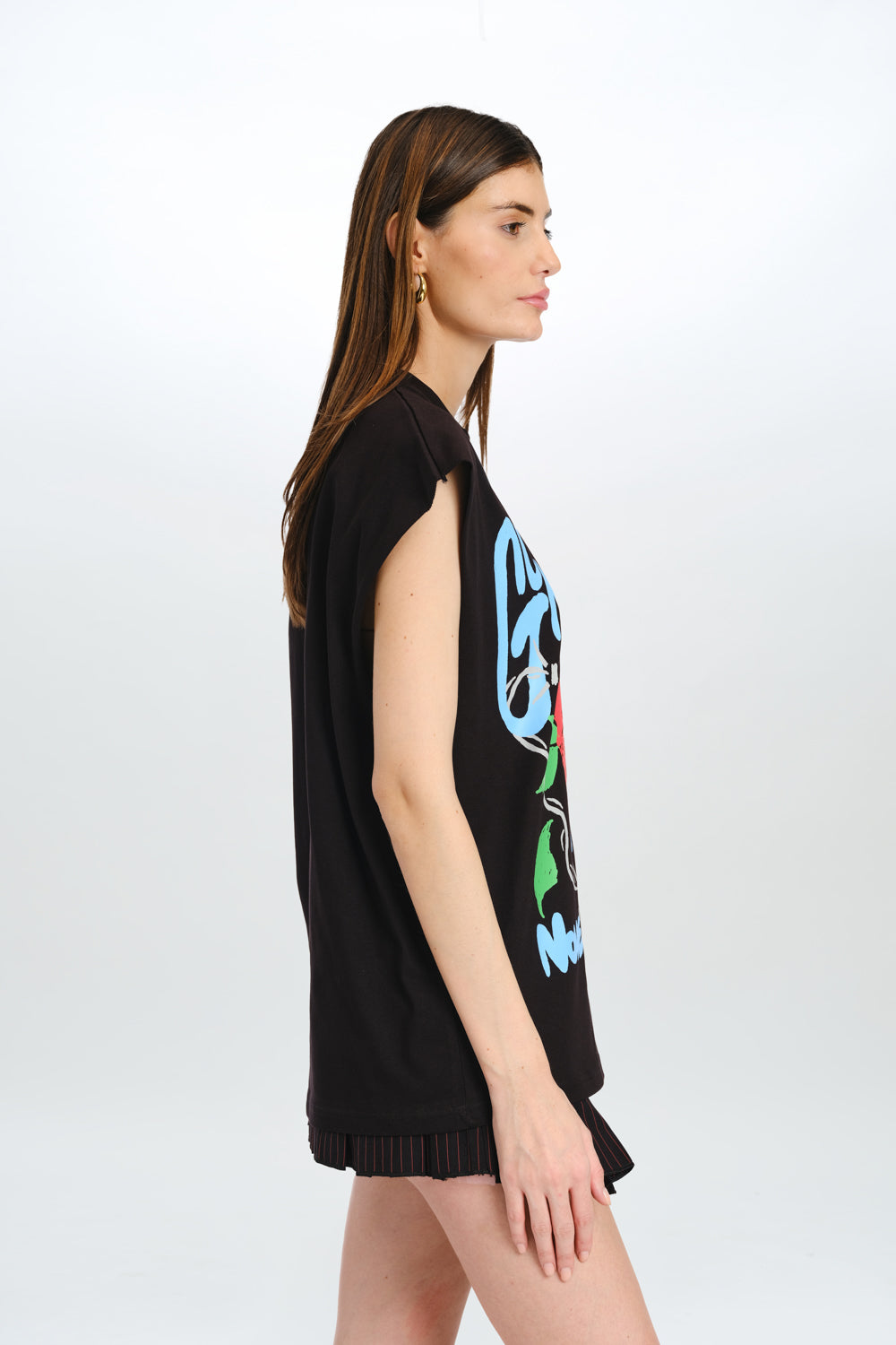 Rain & Roses Oversized Tank - BonkersCorner