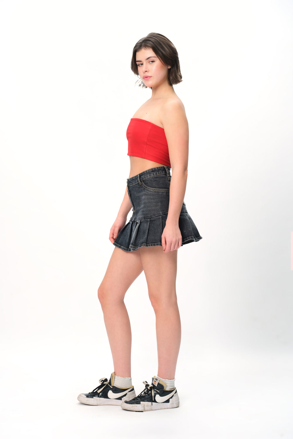 Red Crop Tube Top - BonkersCorner