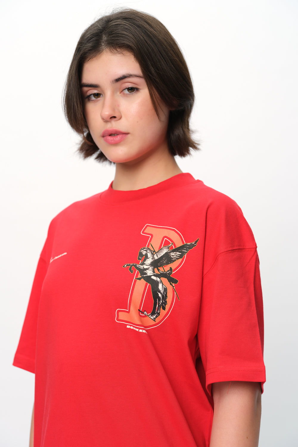 Red Rise To Power Premium Oversized T-Shirt - BonkersCorner