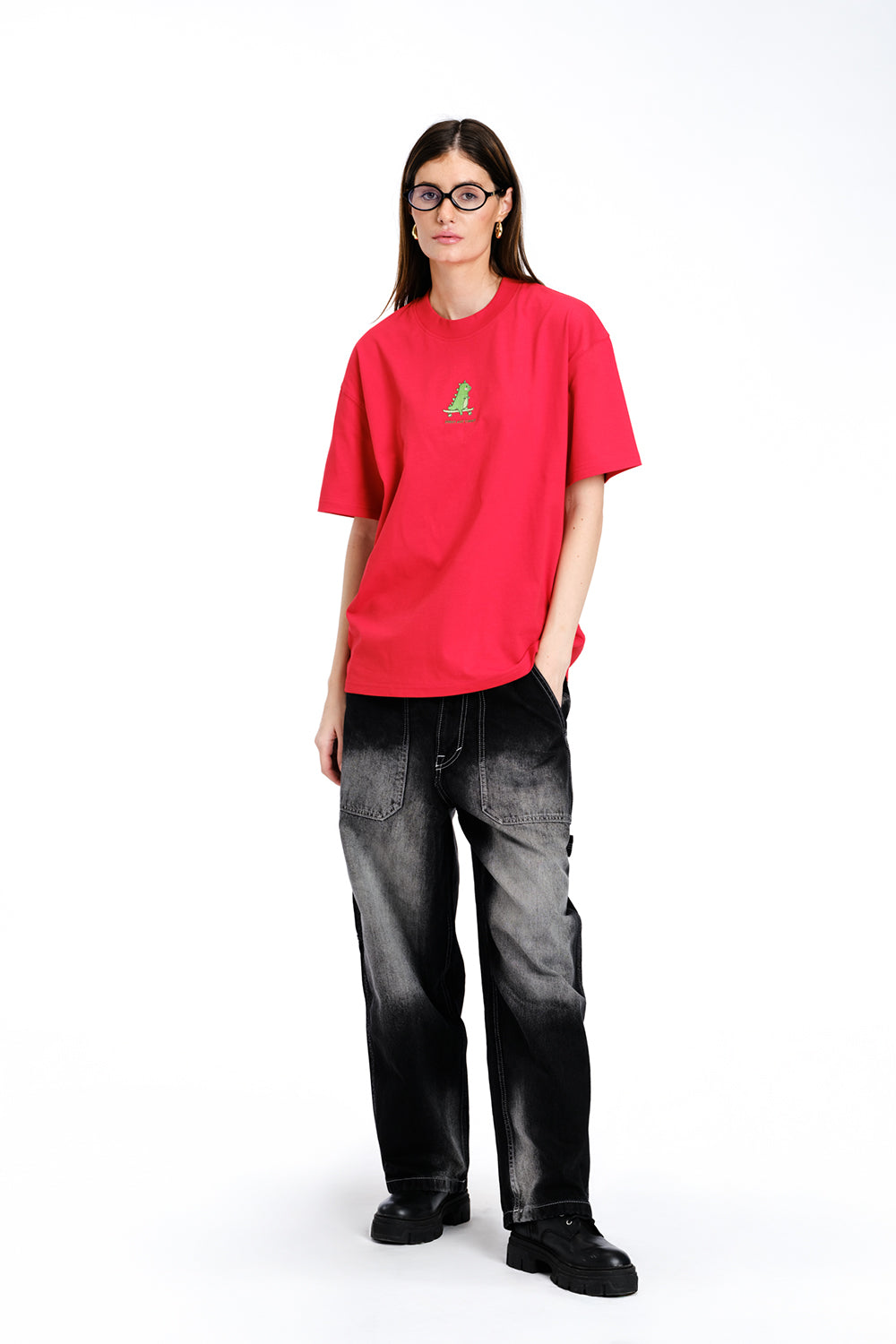 Red Sorry Not Today Oversized Tee - BonkersCorner