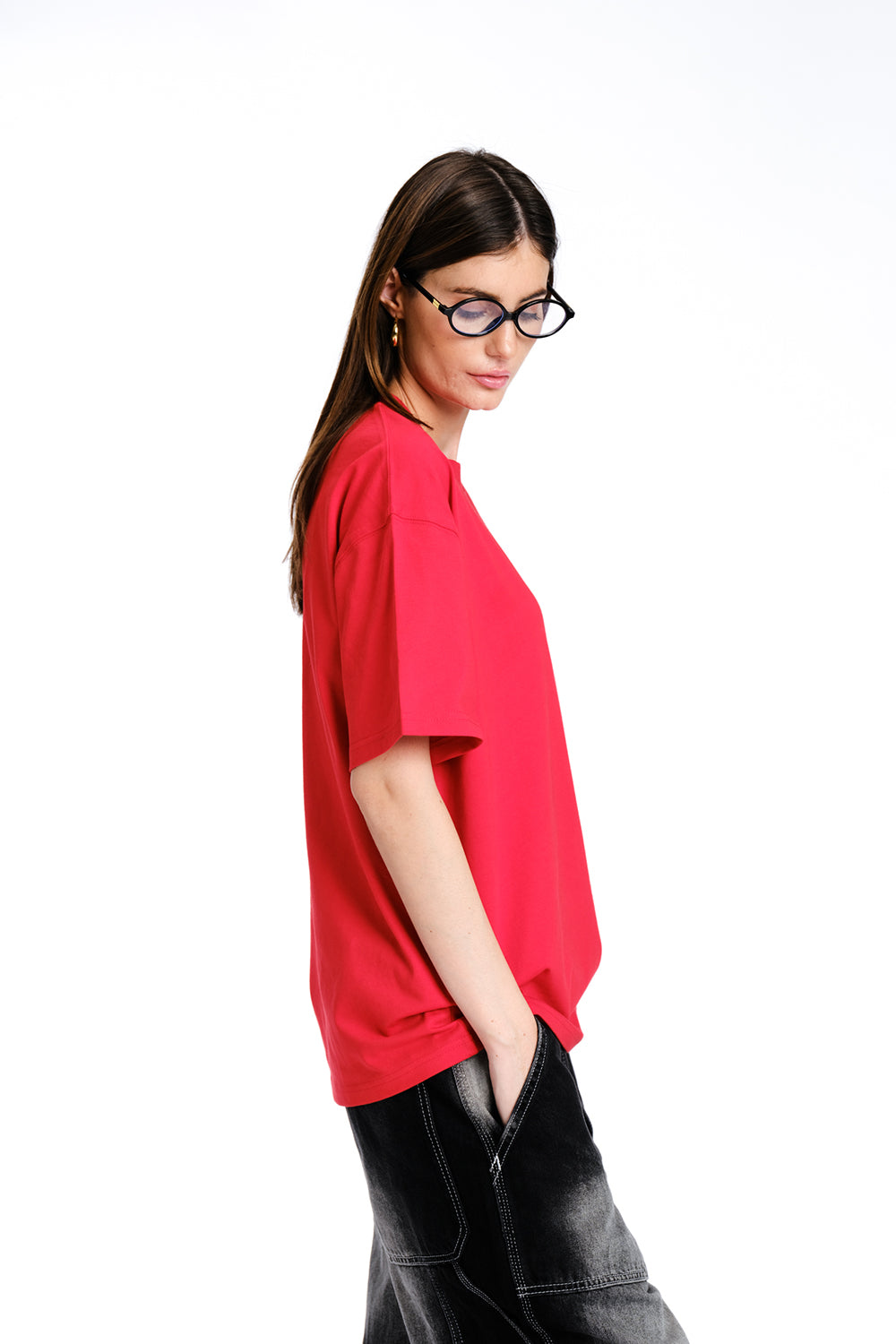 Red Sorry Not Today Oversized Tee - BonkersCorner