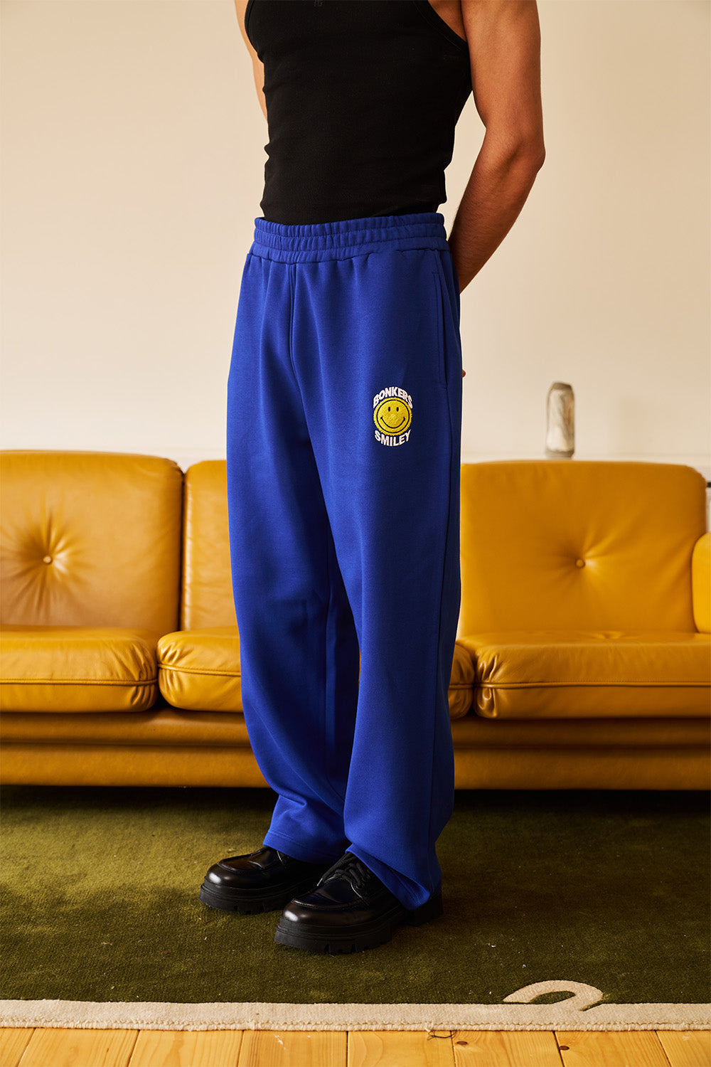 Royal Blue Straight Fit Sweatpants - BonkersCorner