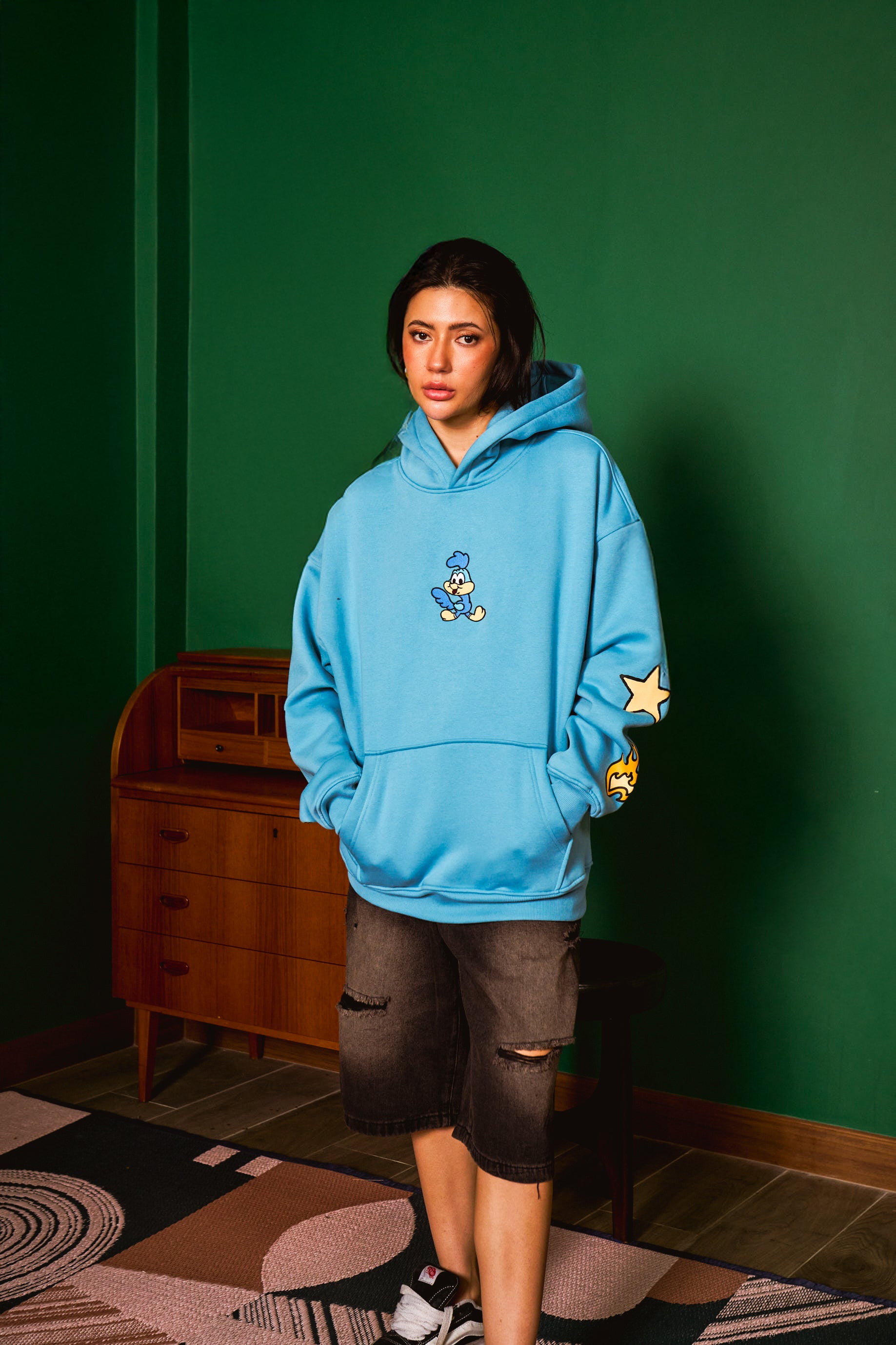 Run The Roads Oversized Hoodie - BonkersCorner