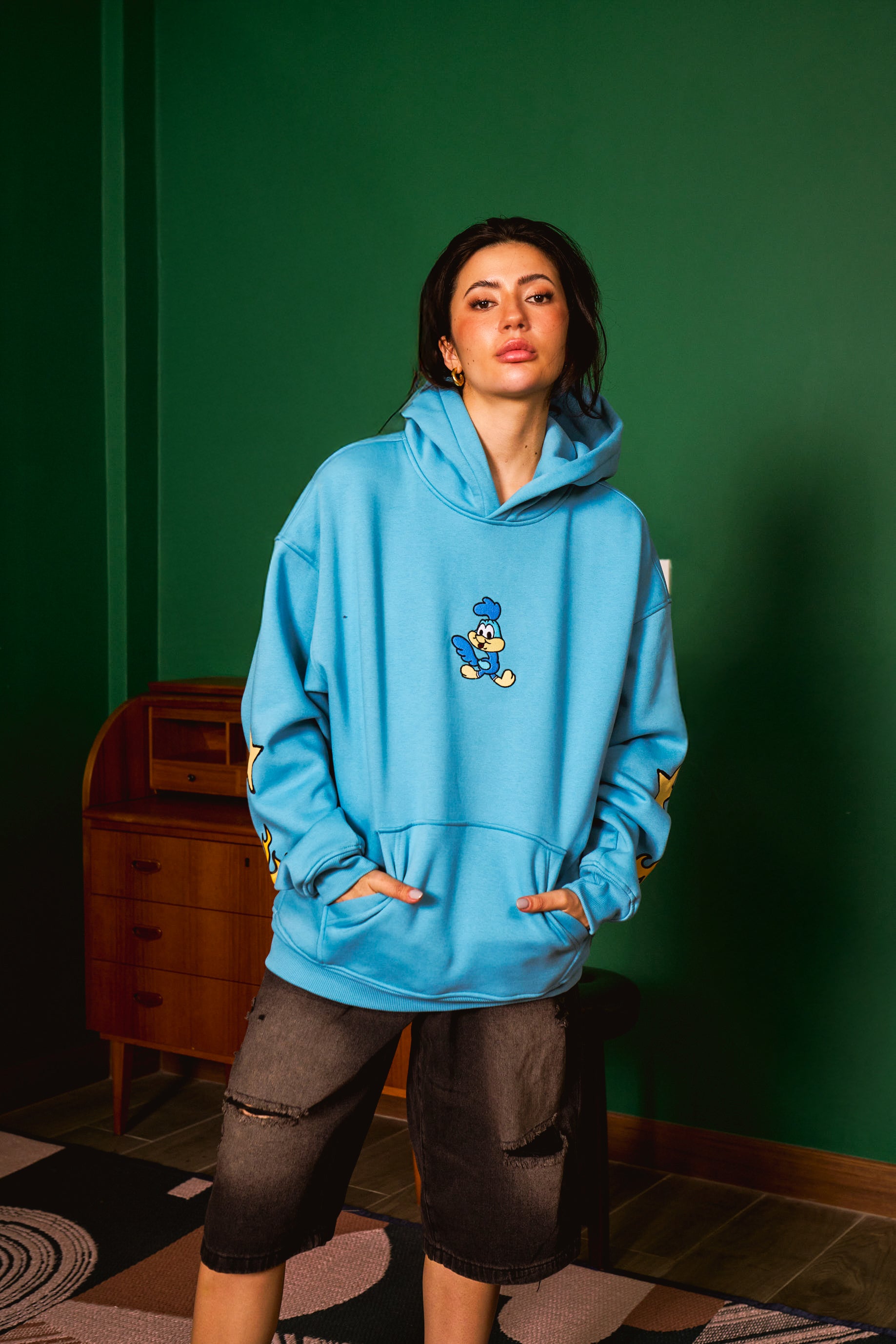 Run The Roads Oversized Hoodie - BonkersCorner