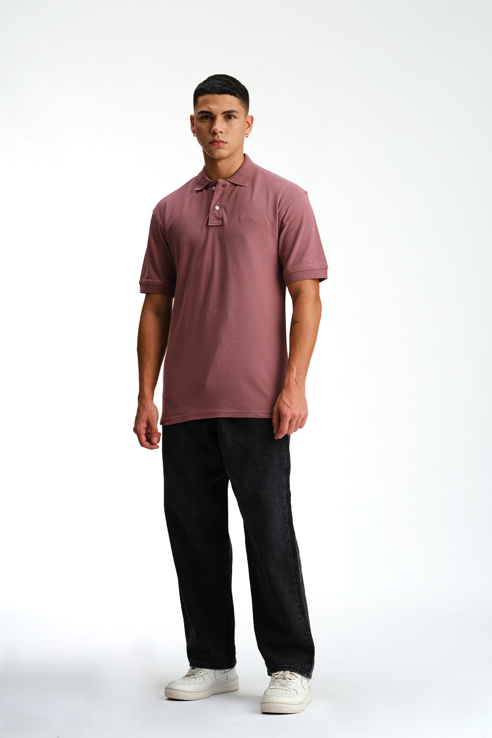 Signature Jacquard Collar Premium Polo - BonkersCorner