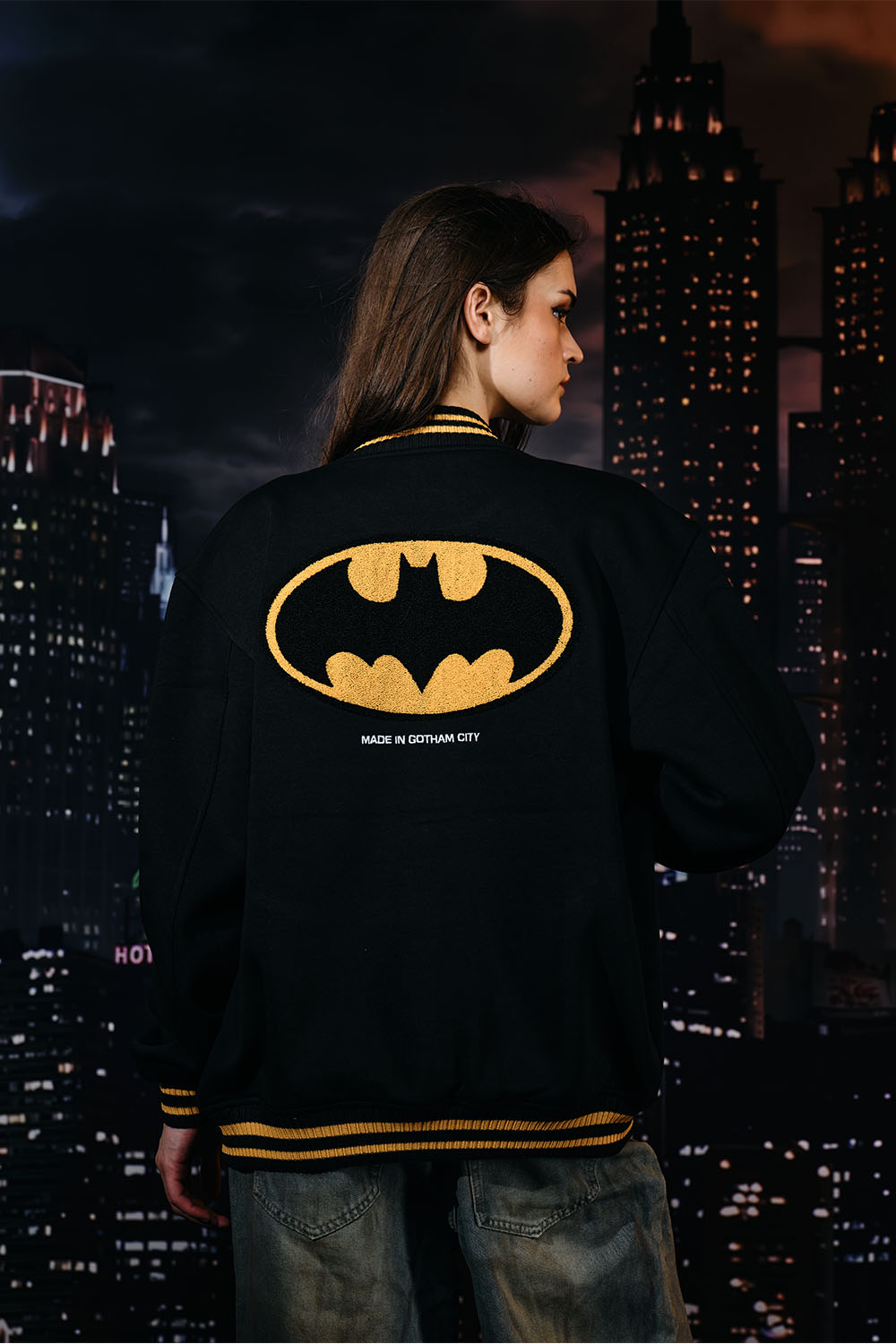 Signature Batman Varsity Jacket - BonkersCorner