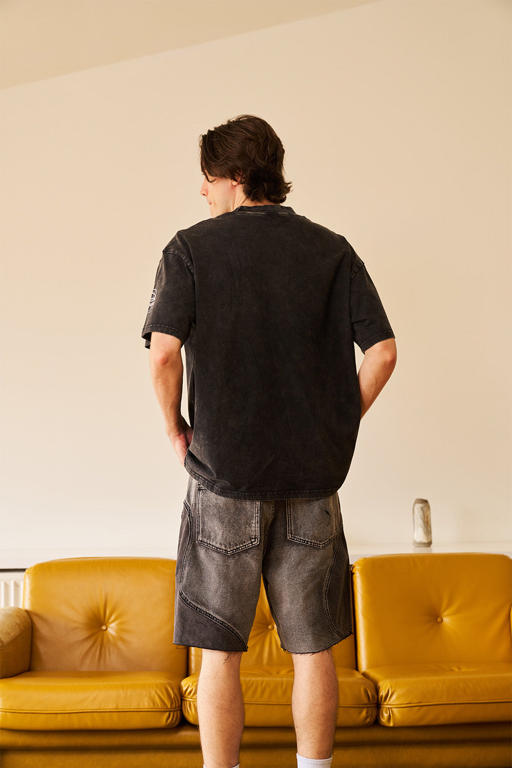 Smiley Black Oversized T-shirt - BonkersCorner