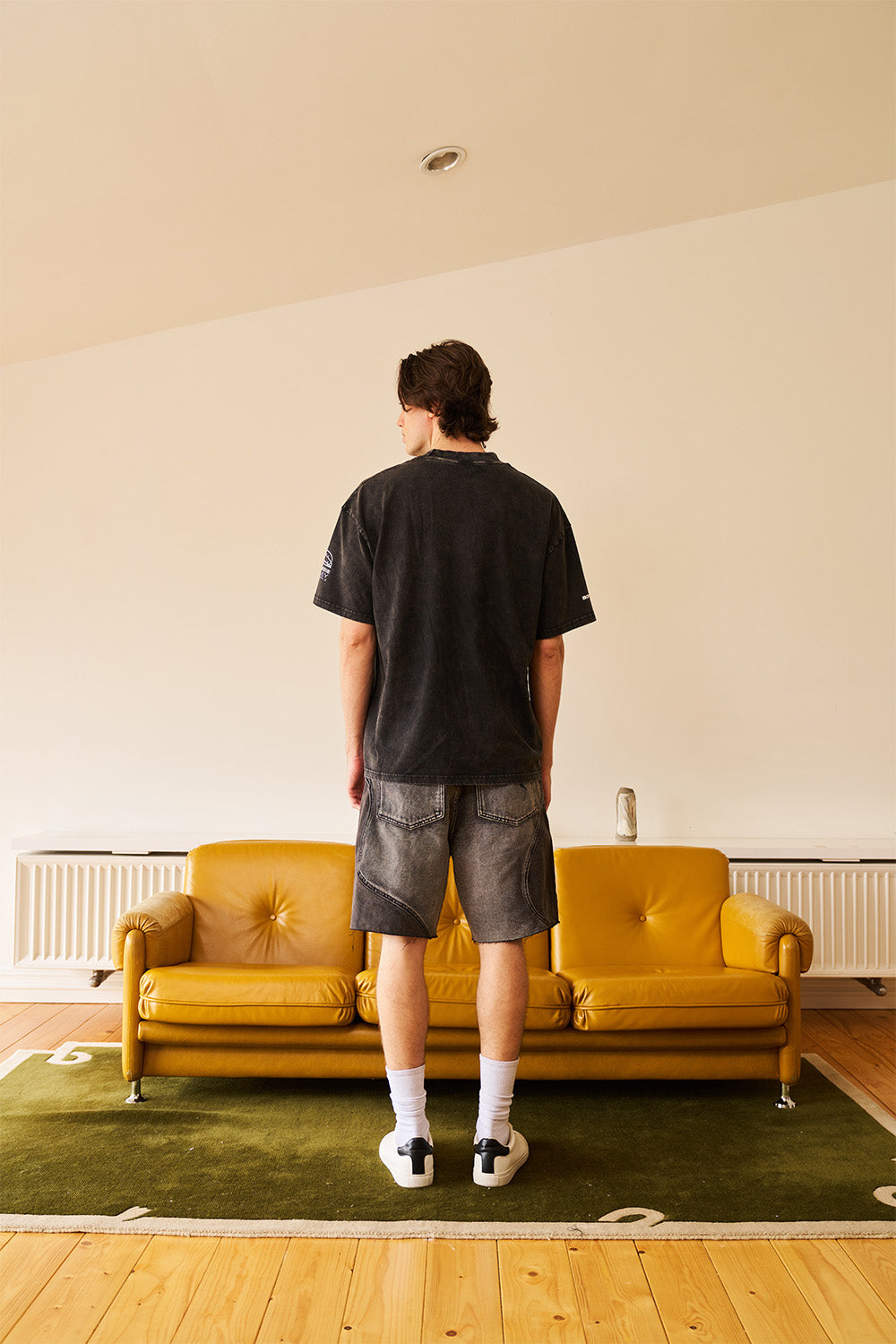 Smiley Black Oversized T-shirt - BonkersCorner