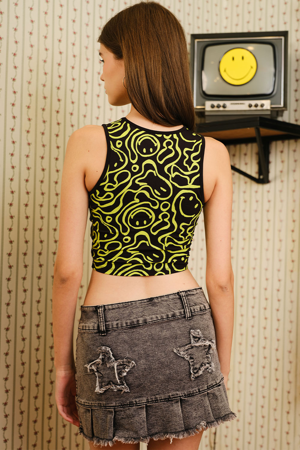 Smiley Originals Aop Tank - BonkersCorner