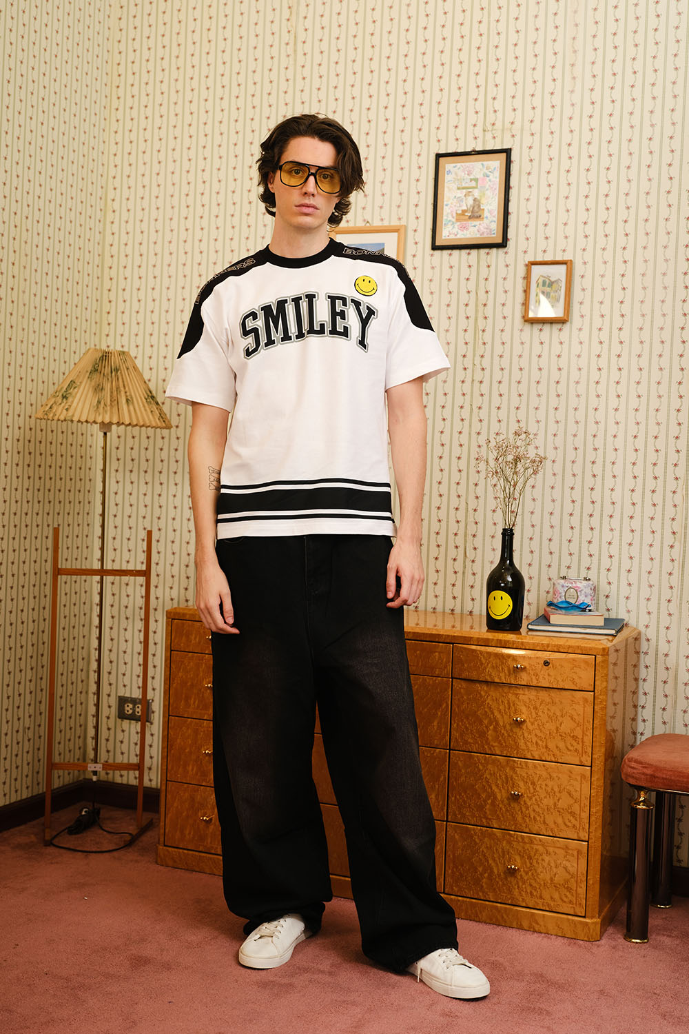 Smiley Originals Cut-Sew Oversized T-shirt - BonkersCorner