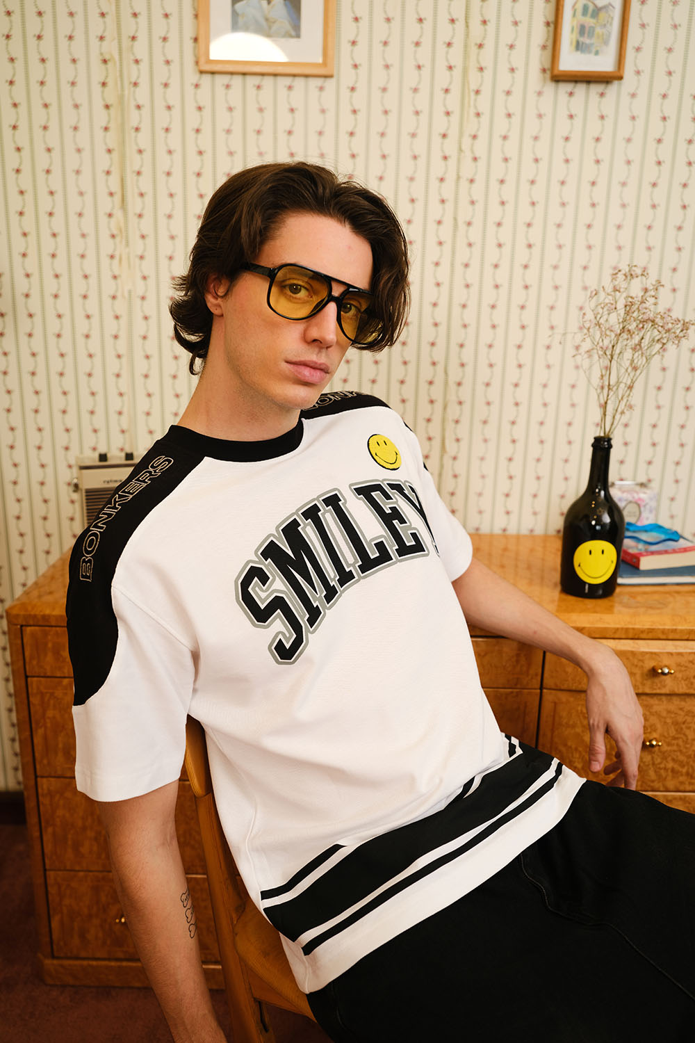 Smiley Originals Cut-Sew Oversized T-shirt - BonkersCorner