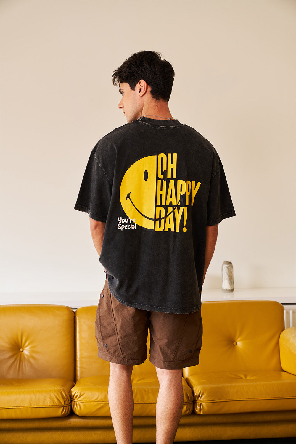 Smiley Originals Happy Day Oversized T-shirt - BonkersCorner