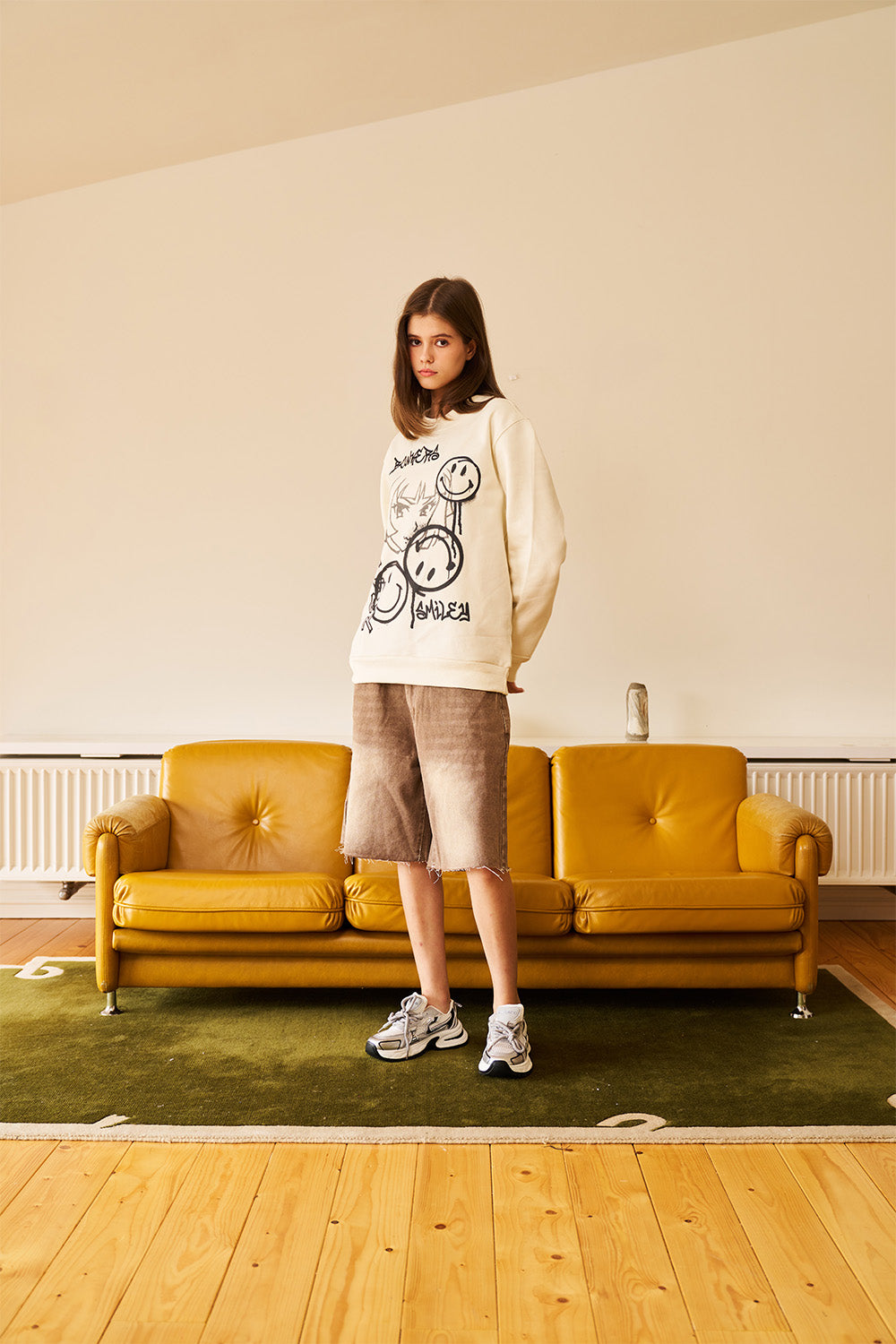 Smiley Originals Off White Sweatshirt - BonkersCorner