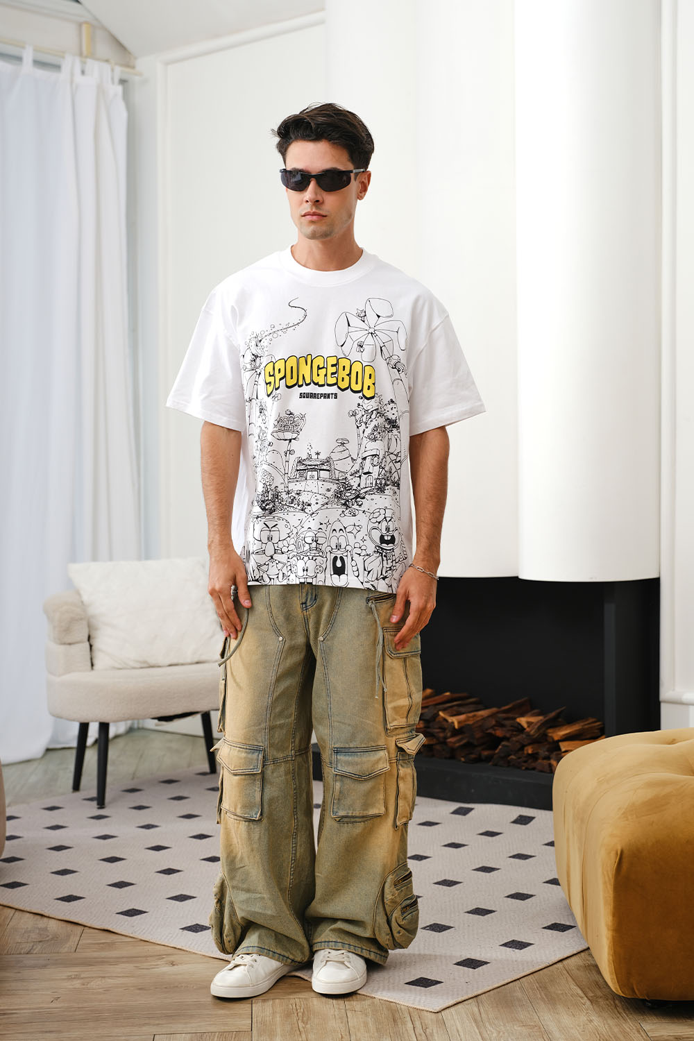 SpongeBob Doodles Oversized T-shirt - BonkersCorner