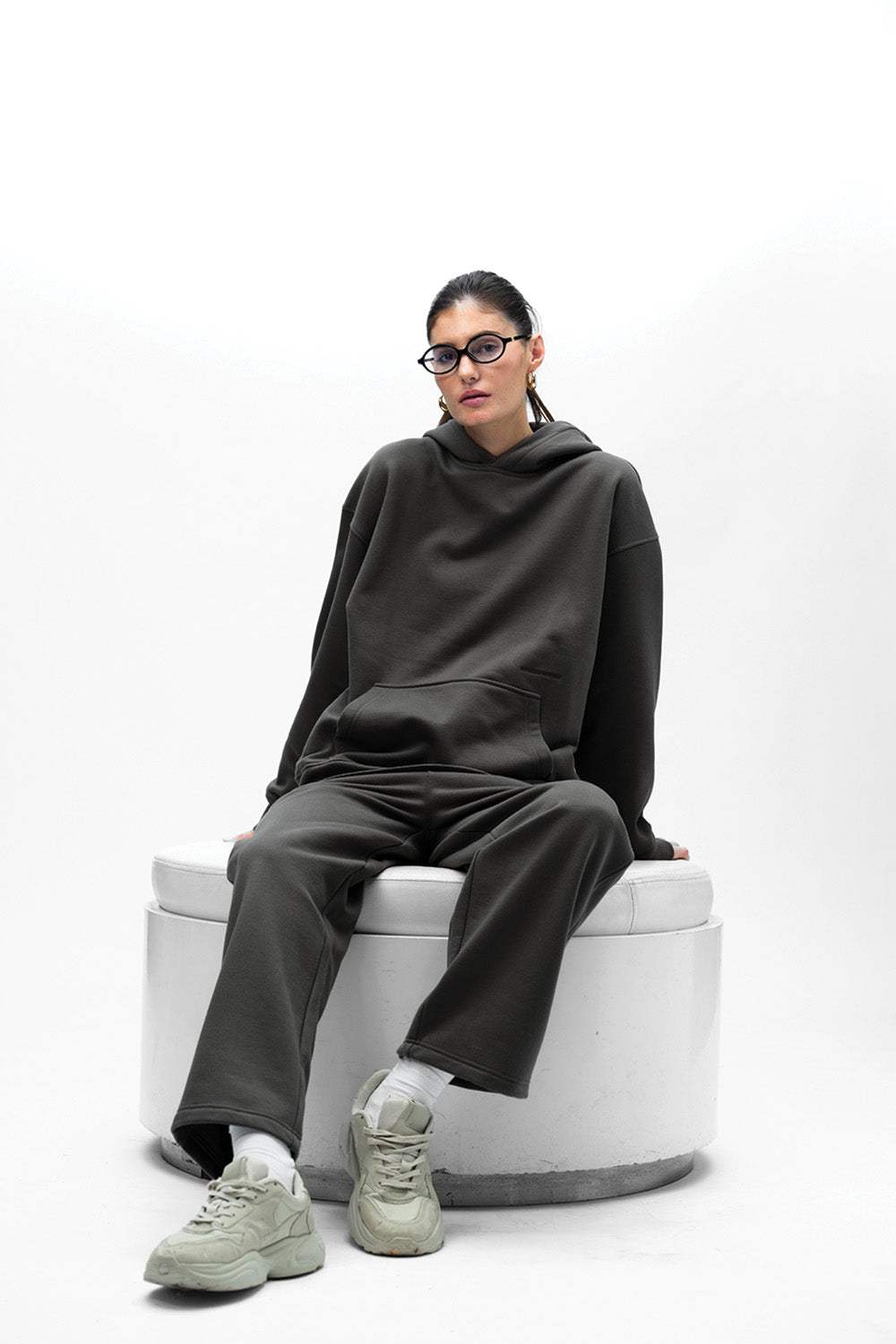 Taupe Wear A Hug Oversized Hoodie - BonkersCorner