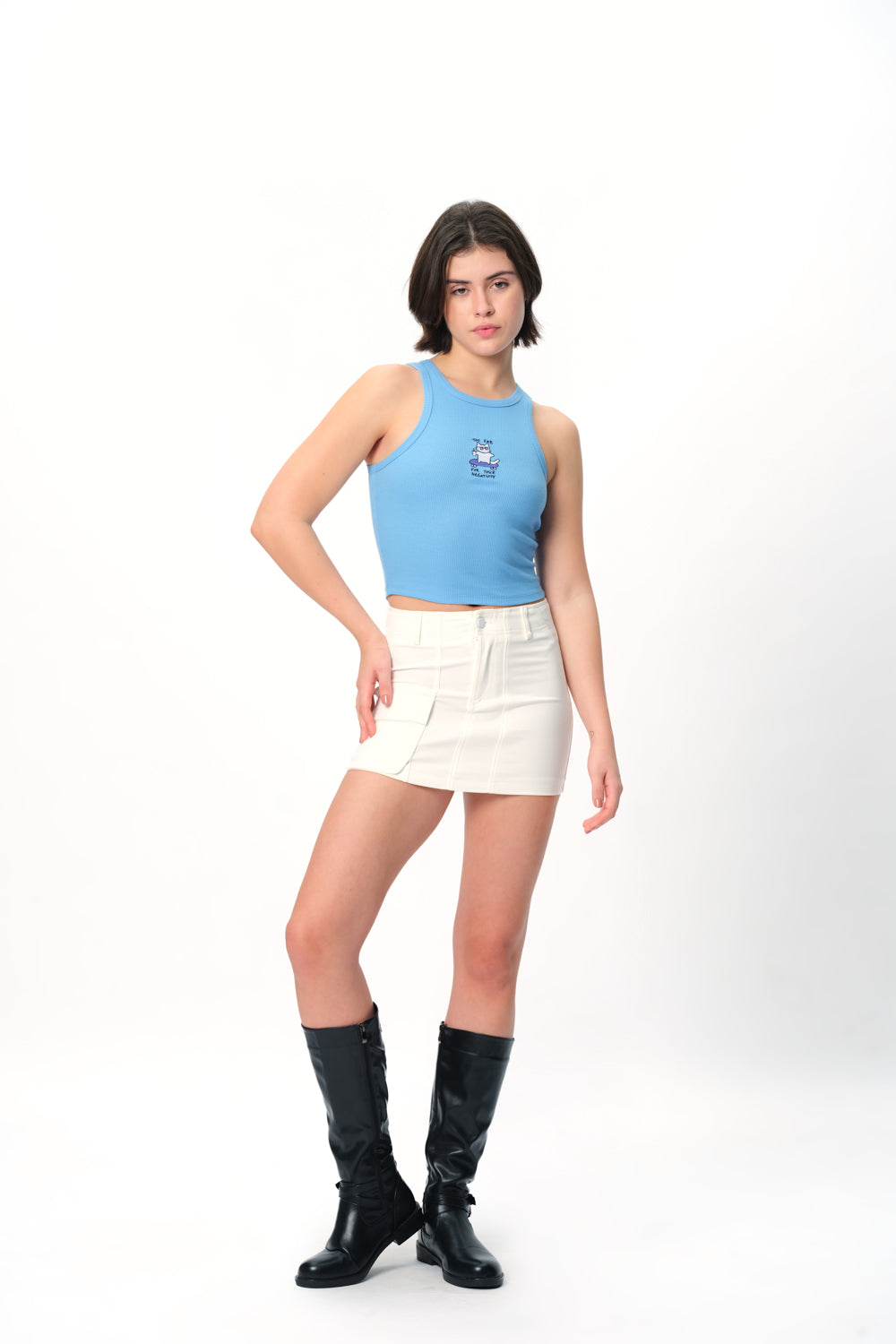 Too Fab For Your Negativity Ribbed Tank - BonkersCorner