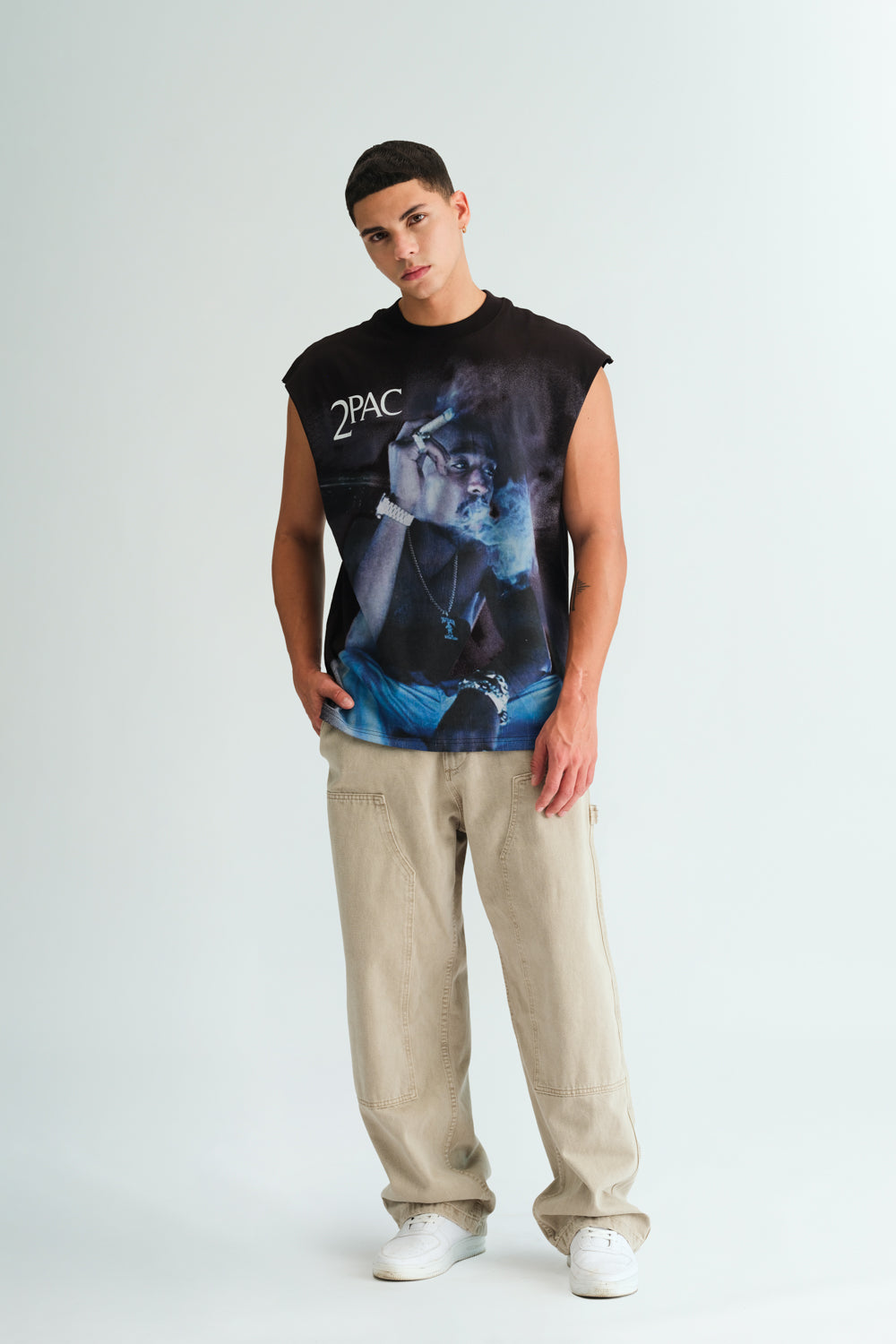 Tupac Oversized Tank - BonkersCorner