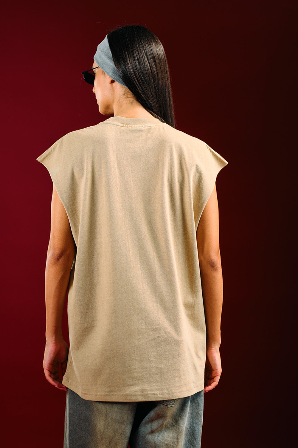 Burnout 1969 Beige Vest Tank - BonkersCorner