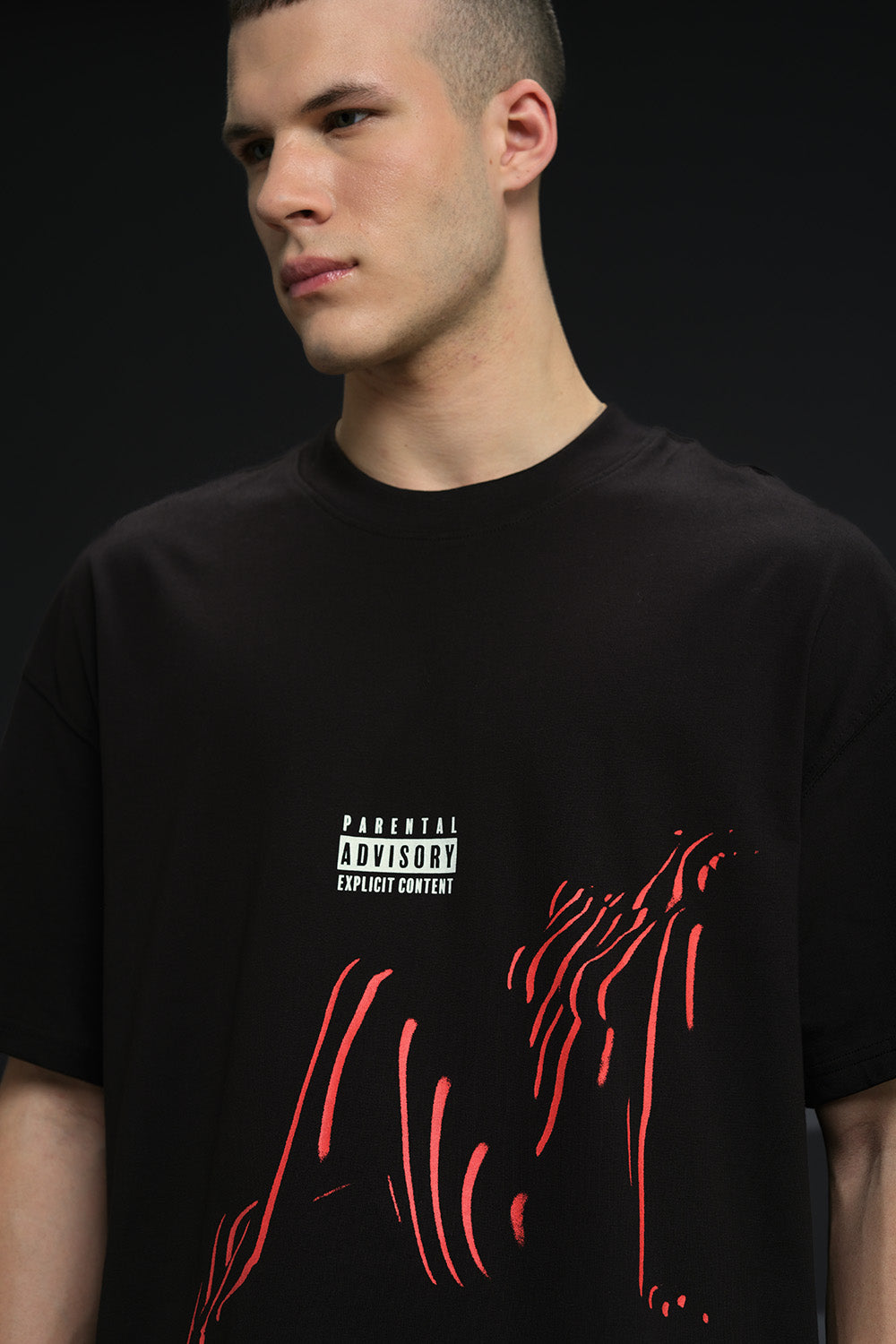 Censored Chaos Oversized T-shirt - BonkersCorner