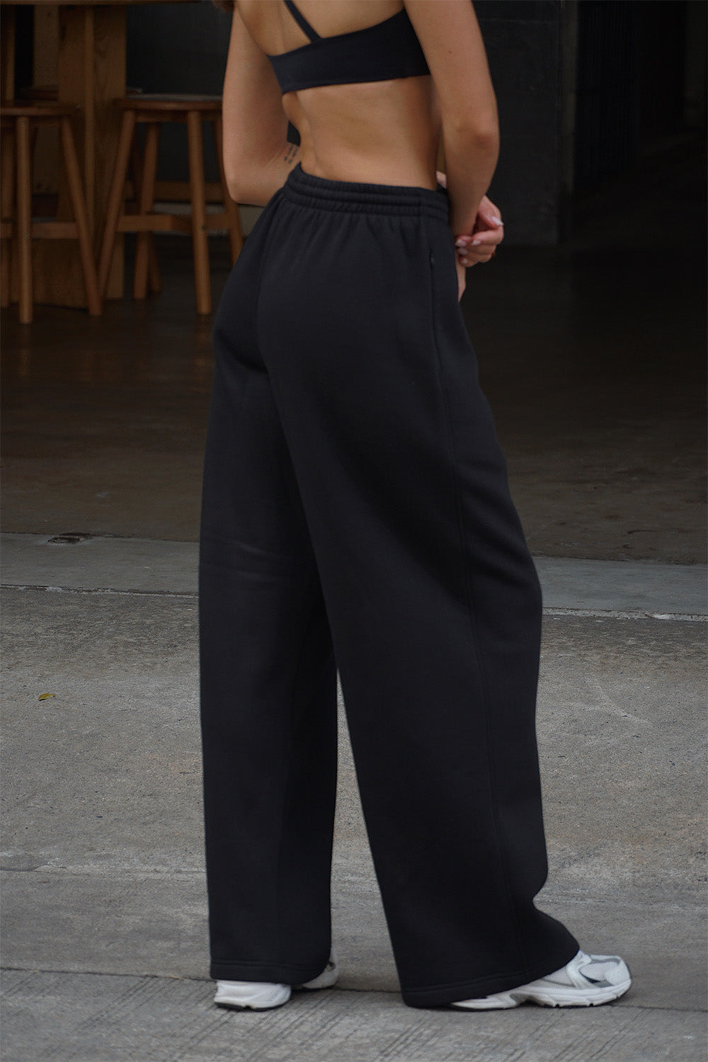 Dusty Black Joggers - BonkersCorner