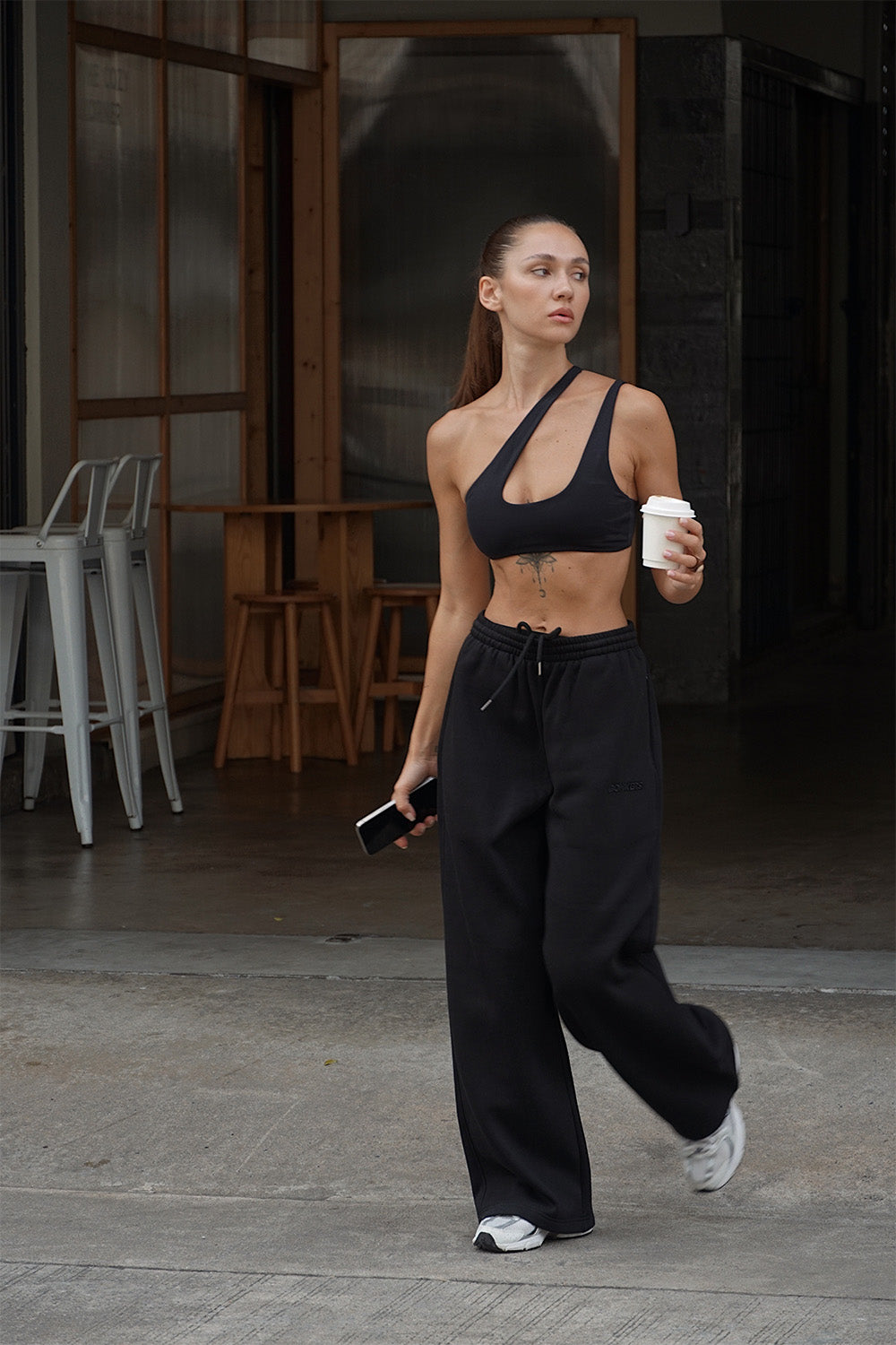 Dusty Black Joggers - BonkersCorner