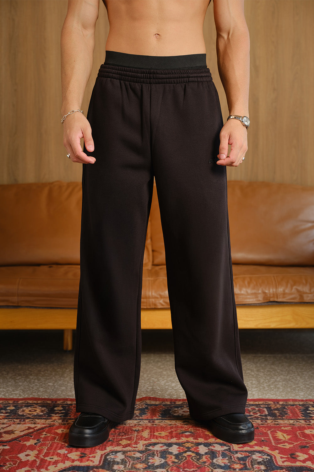 Dusty Black Joggers - BonkersCorner
