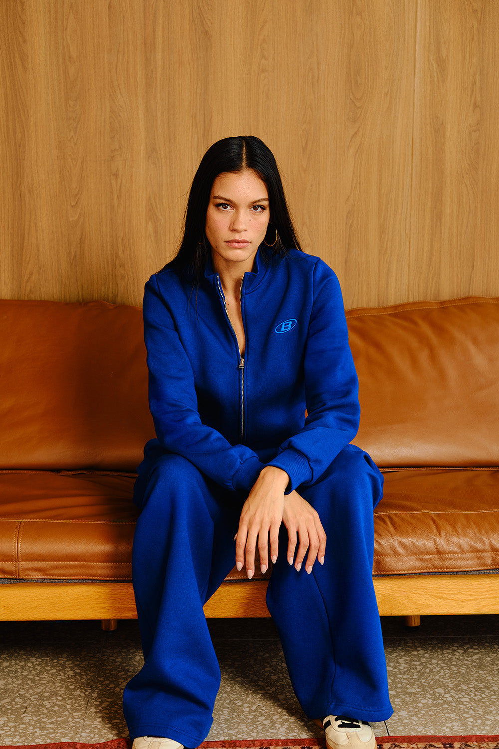 Electric Blue Crop Zipper Jacket - BonkersCorner