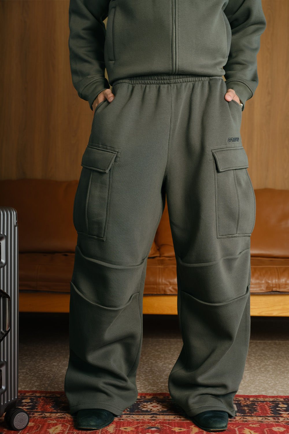 Fadeout Olive 4 pockets Pant - BonkersCorner