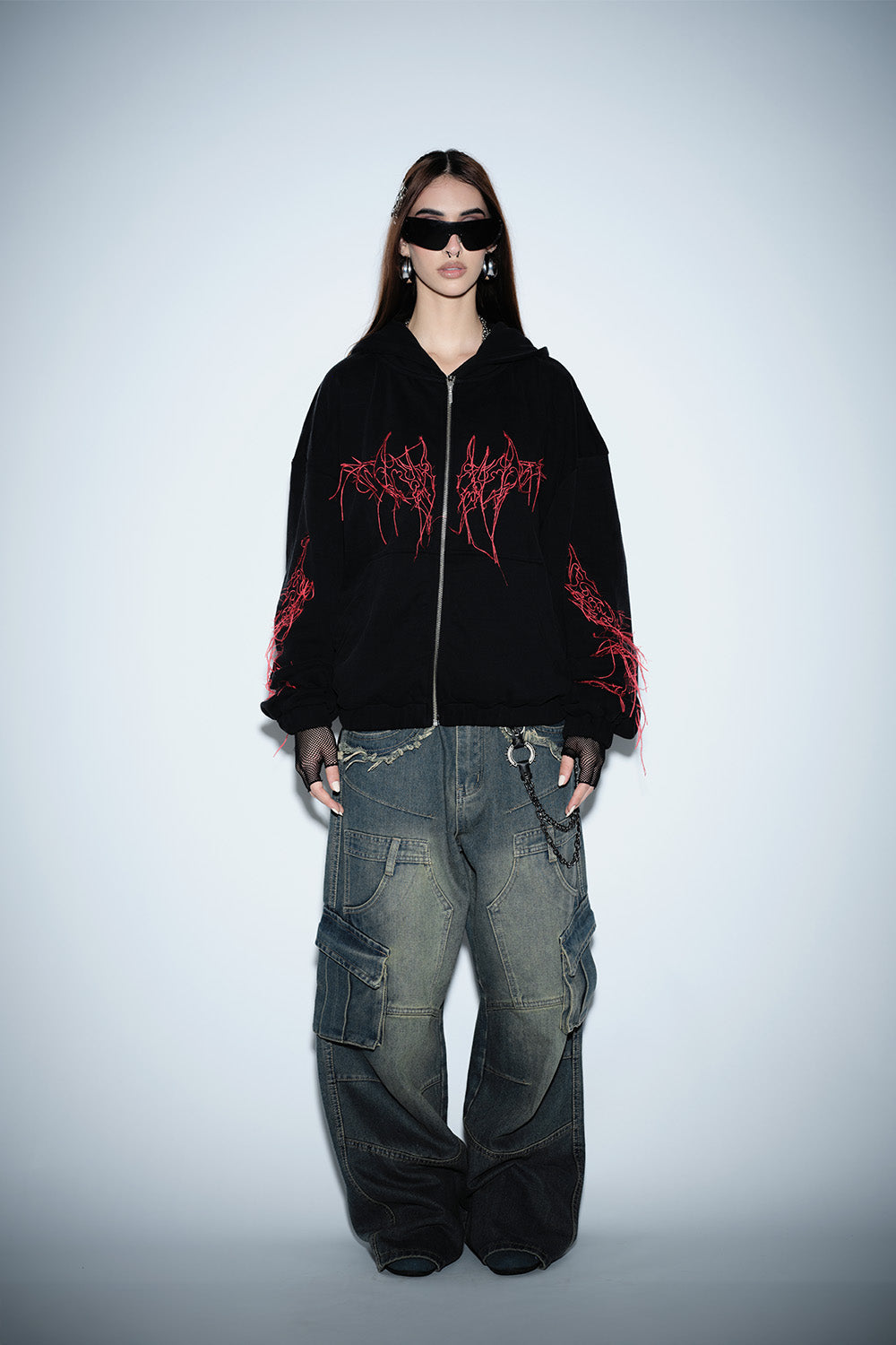 Fangline Zipper Jacket - BonkersCorner