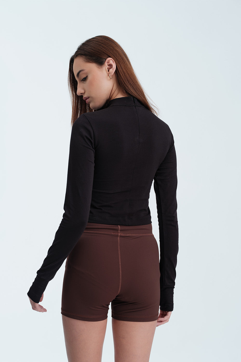 Flex Full Sleeves Crop Top - BonkersCorner