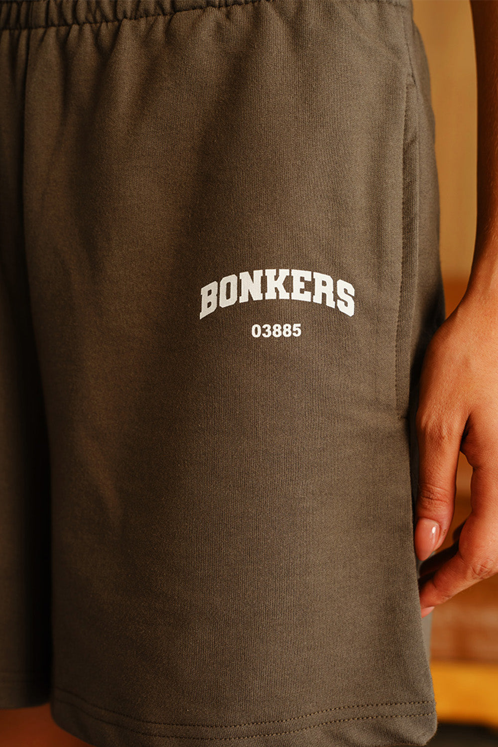 Fog Olive Lounge Shorts - BonkersCorner