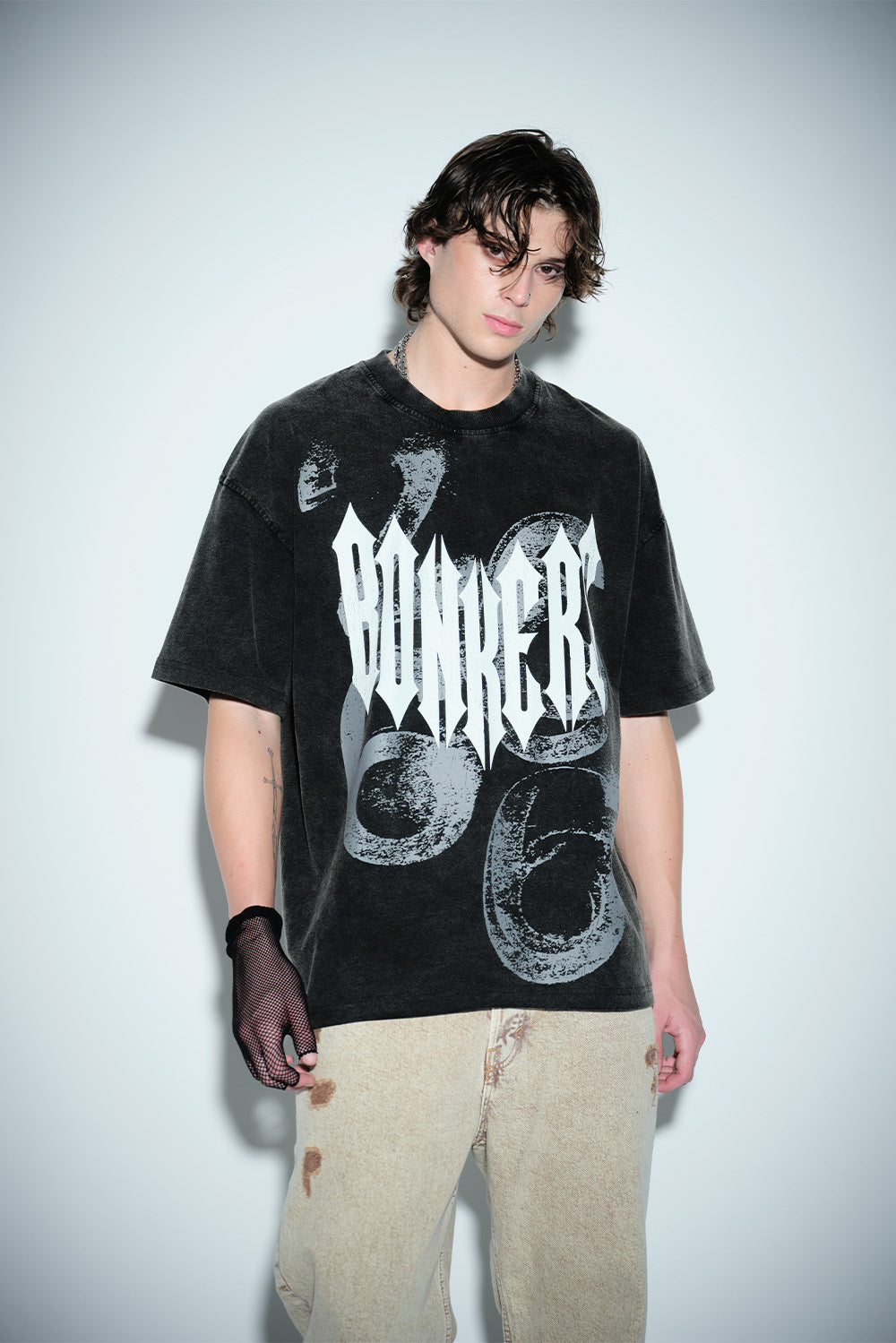 Gothic Spikes Oversized T-shirt - BonkersCorner