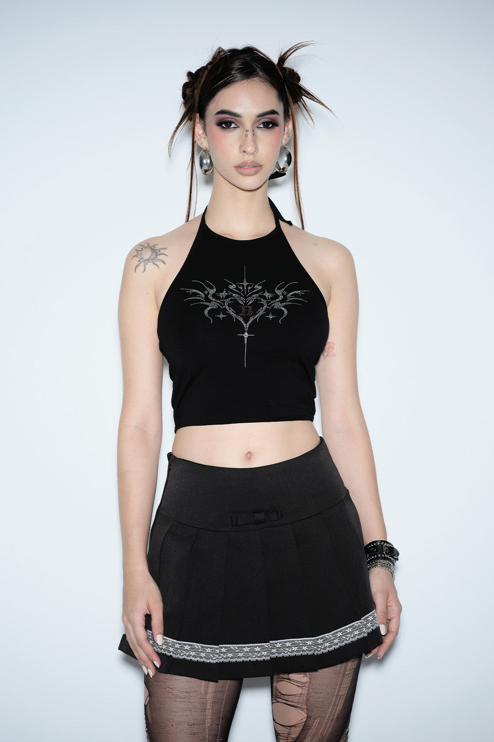 Love Circuit Halter Neck Top - BonkersCorner