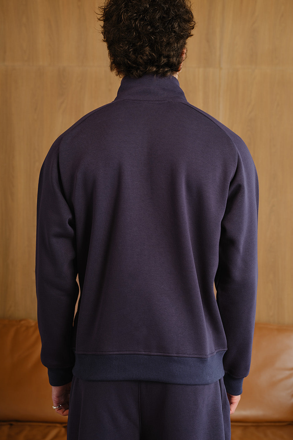 Blue Void High Neck Zipper Jacket - BonkersCorner