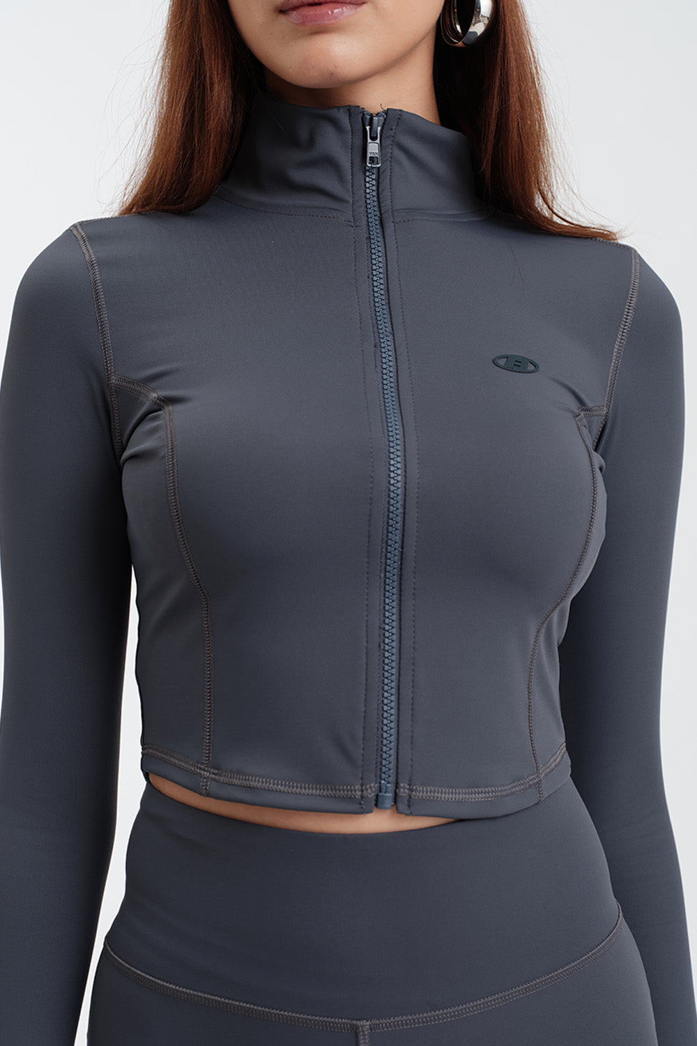 Odyssey Grey Defined Cropped Jacket - BonkersCorner