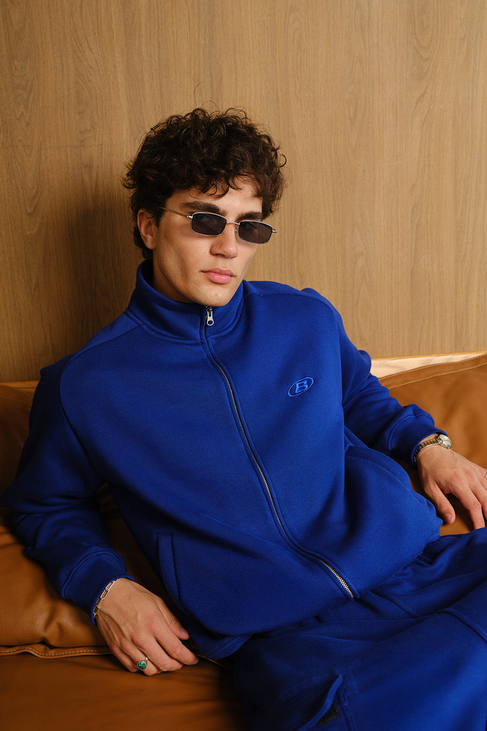 Sapphire Static High Neck Zipper Jacket - BonkersCorner