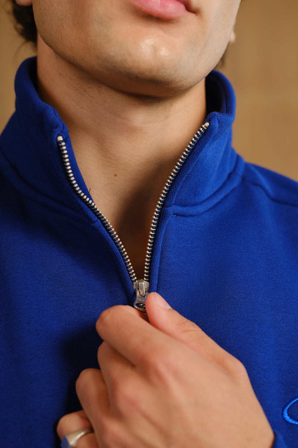 Sapphire Static High Neck Zipper Jacket - BonkersCorner