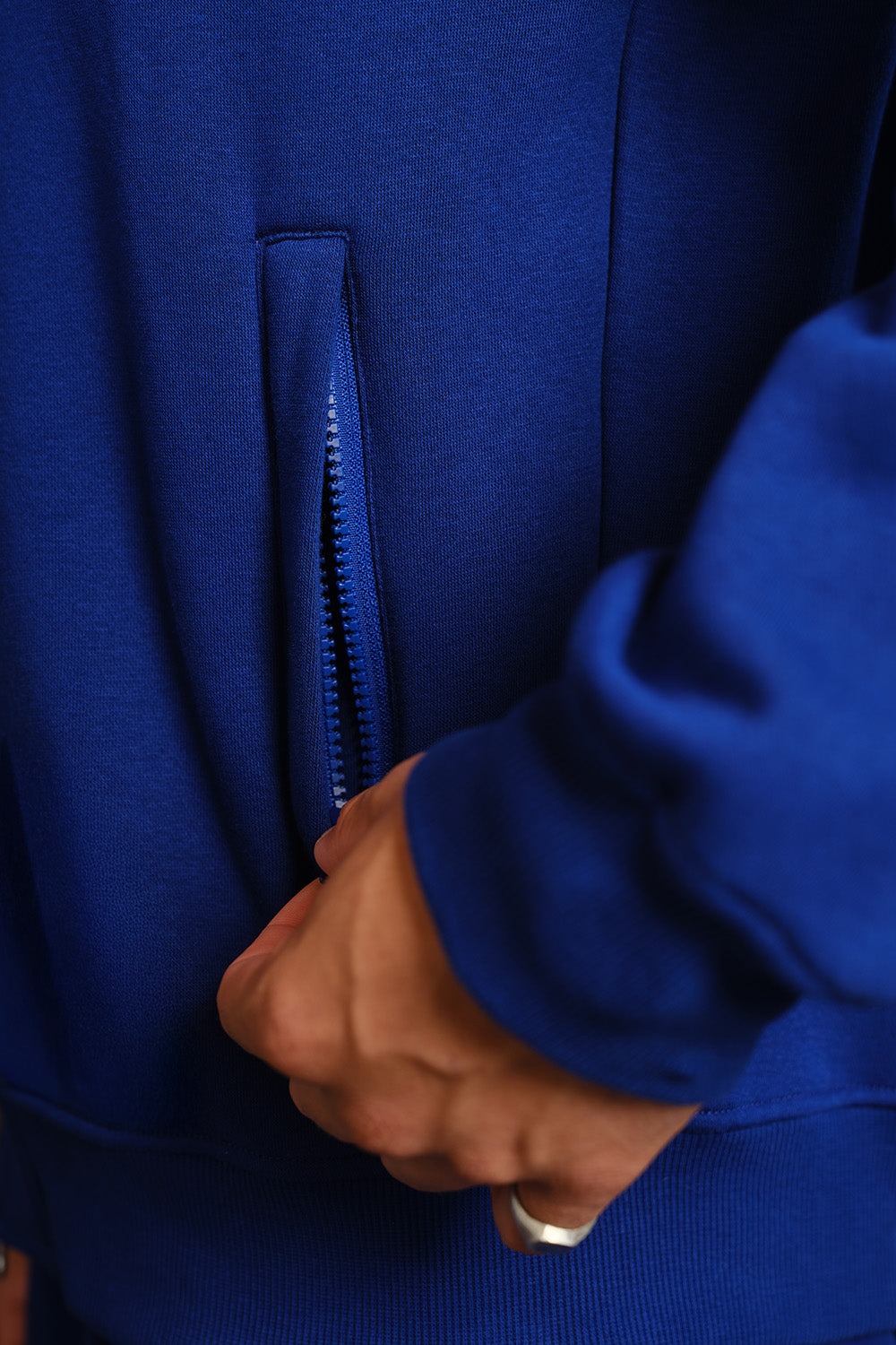 Sapphire Static High Neck Zipper Jacket - BonkersCorner