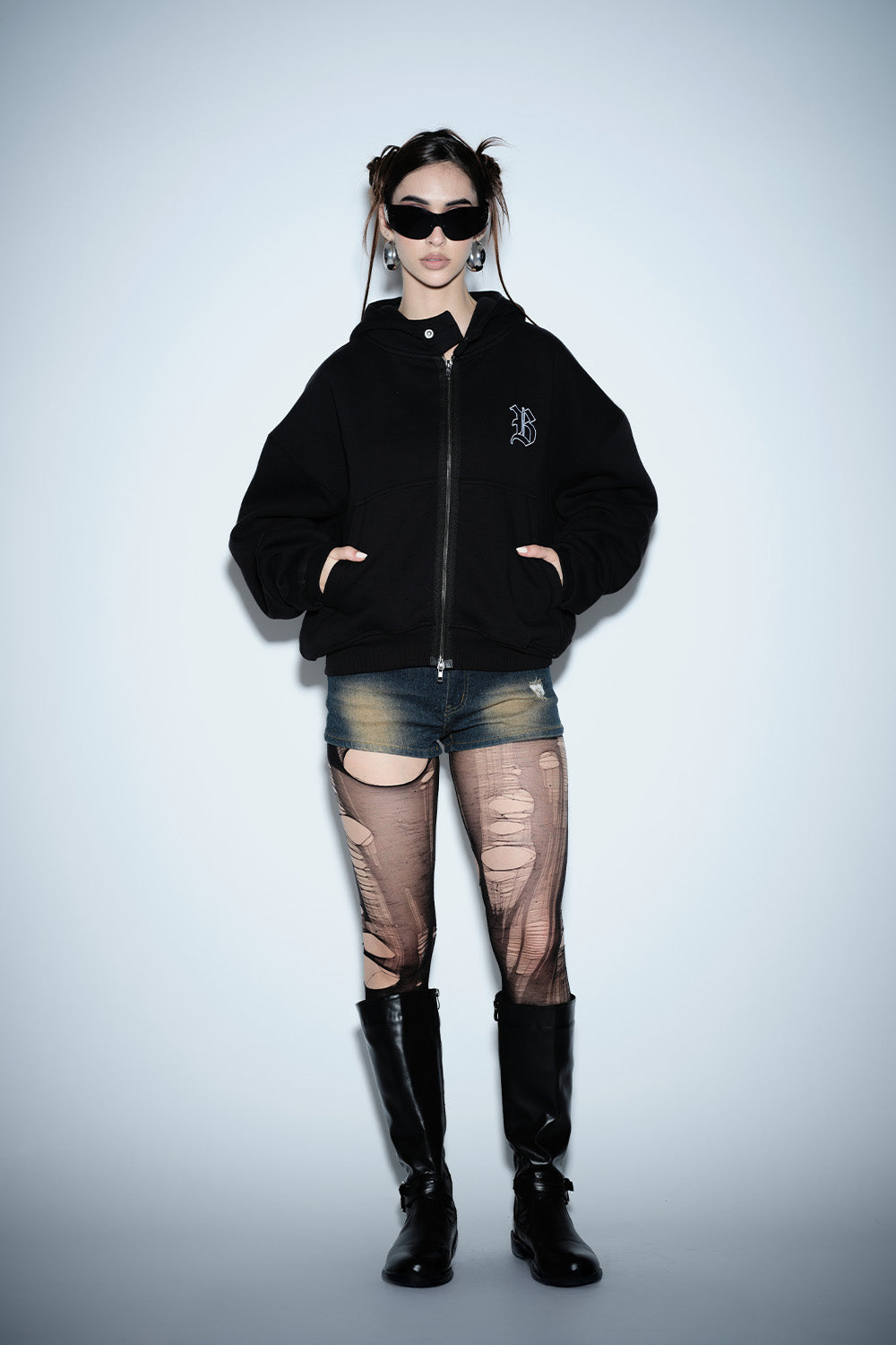 Shadow Sigil Zip Hoodie - BonkersCorner