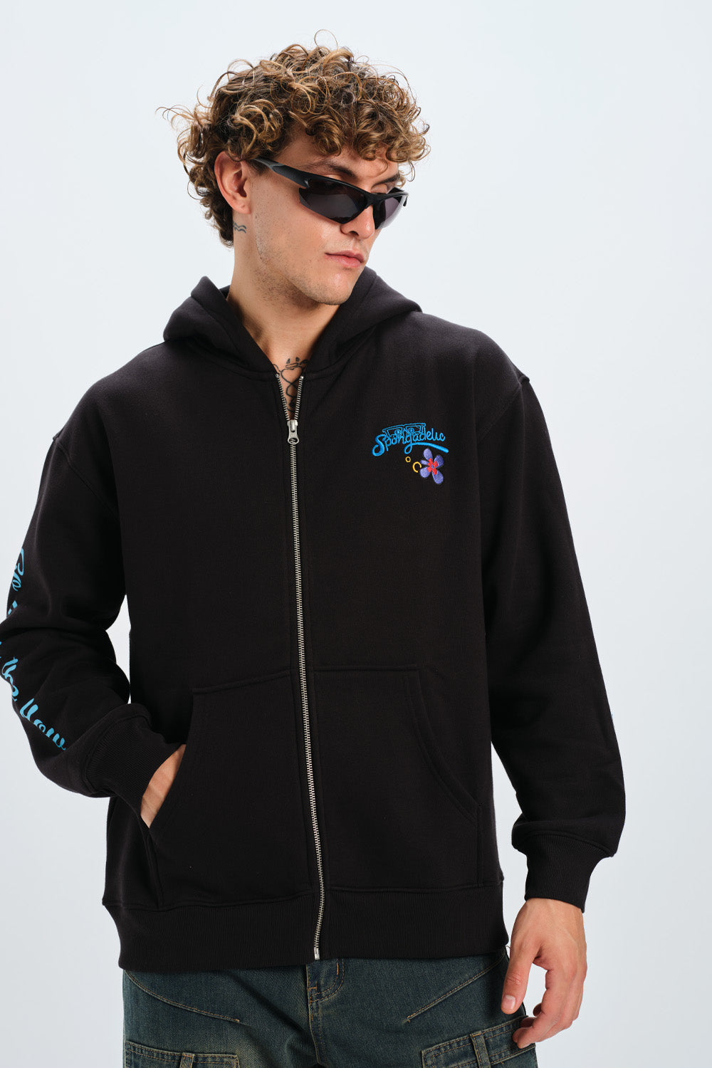 SpongeBob Embroidered Zipper Jacket - BonkersCorner