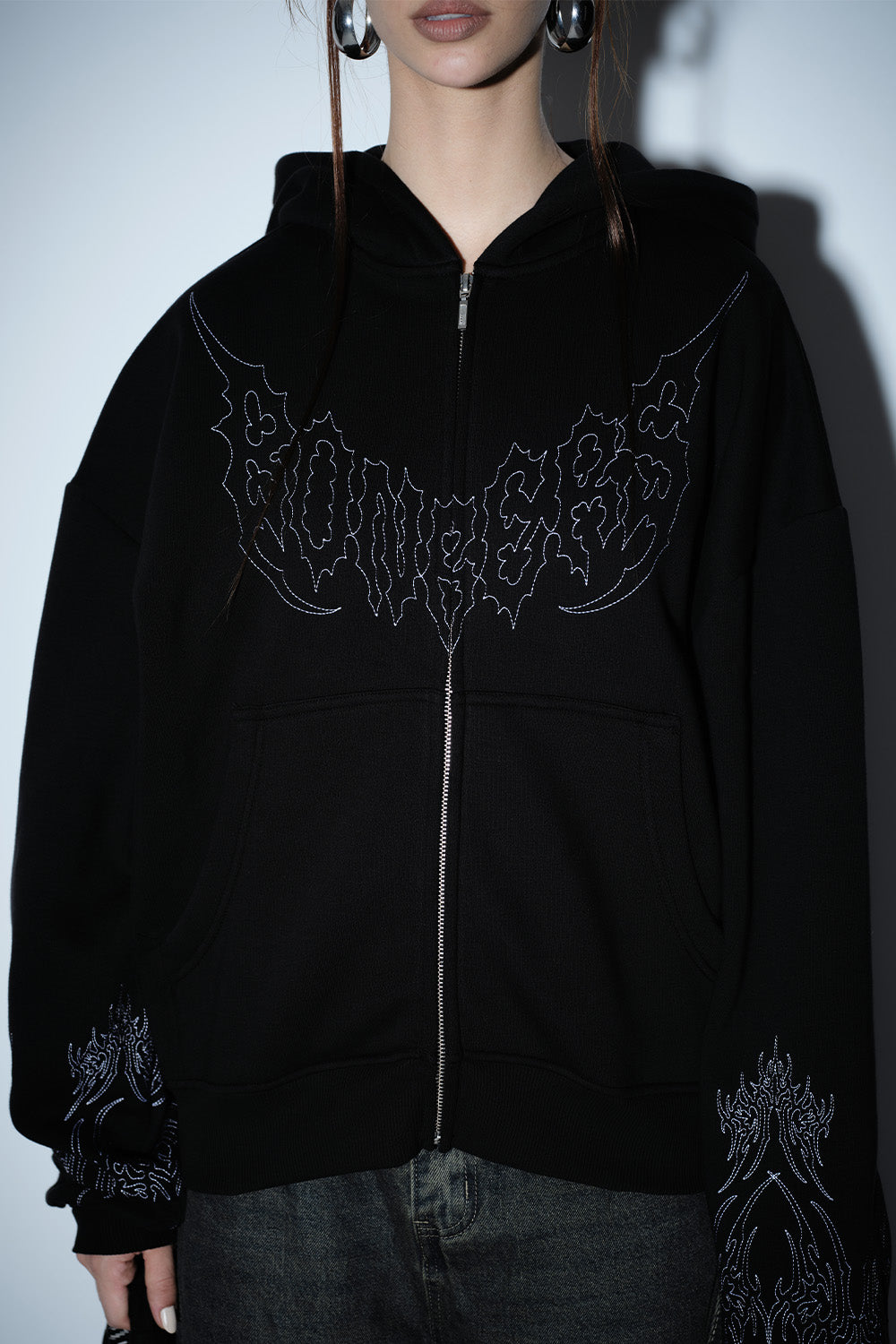 Static Burn Zipper Jacket - BonkersCorner