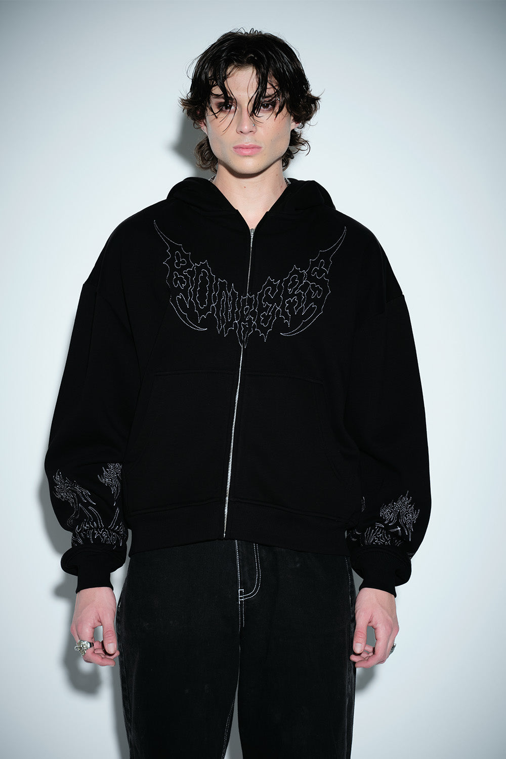 Static Burn Zipper Jacket - BonkersCorner