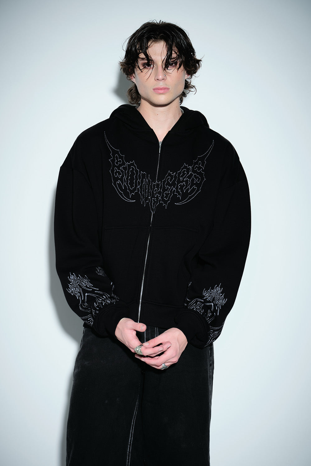 Static Burn Zipper Jacket - BonkersCorner