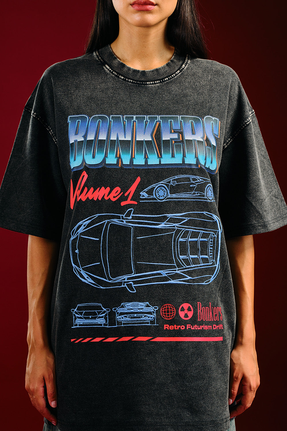 Synthwave Oversized T-shirt - BonkersCorner