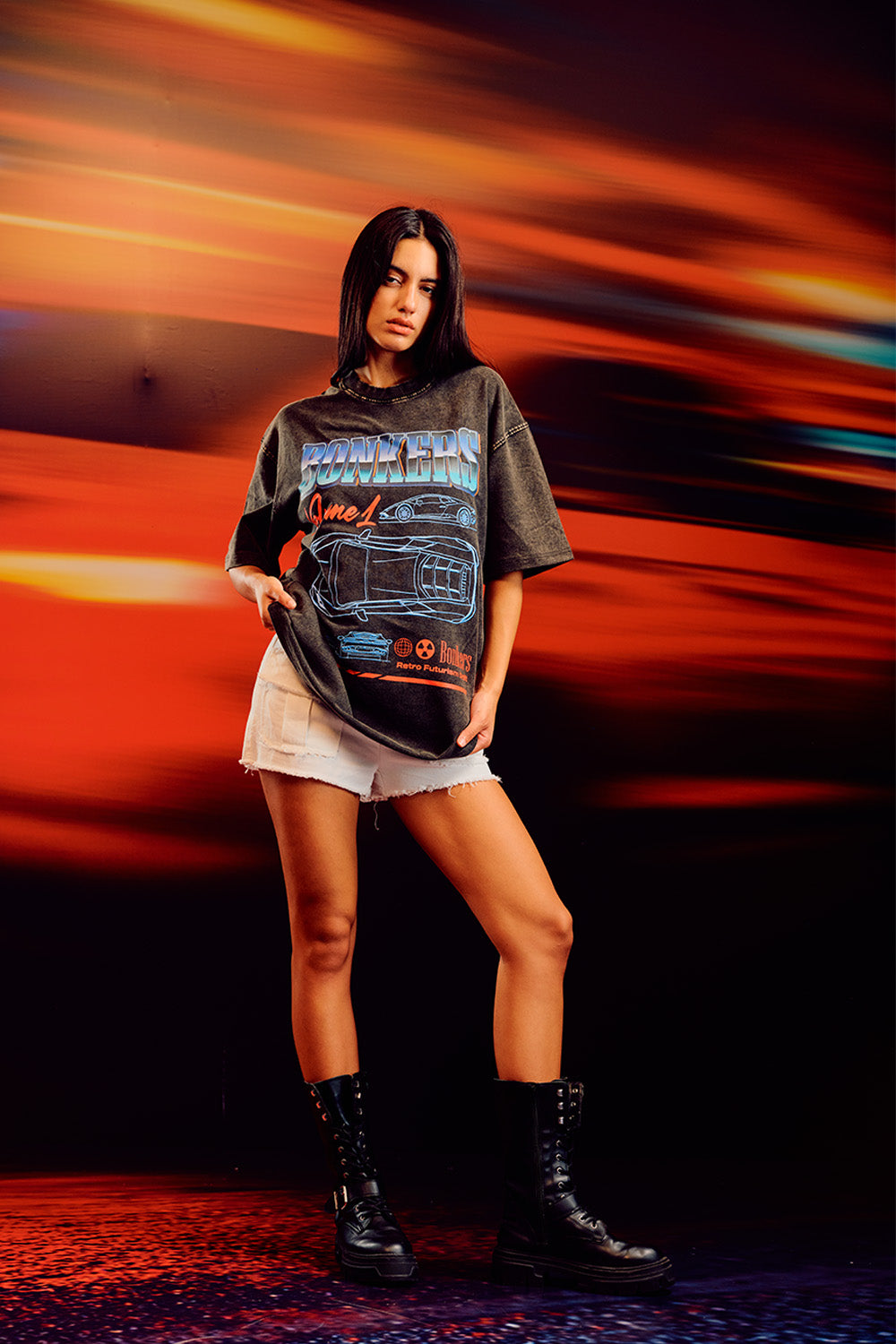Synthwave Oversized T-shirt - BonkersCorner